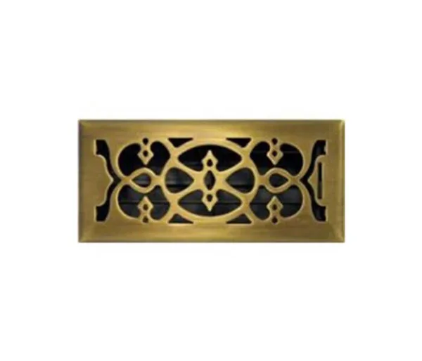 VICTORIAN FLR REG 300X100 ANTIQUE BRASS - FGH3010AB - Heritage - Metal Floor Registers - Grilles & Diffusers - Components