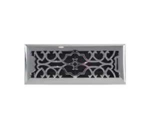 VICTORIAN FLR REG 300X100 CHROME FGH3010CHM Heritage Metal Floor Registers Grilles Diffusers Components AU DEPOT - AU DEPOT