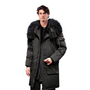 abbee Black 2XL Winter Fur Hooded Down Jacket Stylish Lightweight Quilted Warm Puffer Coat, Apparel & Footwear, Apparel, Coats & Jackets, , ,  - AU DEPOT 1