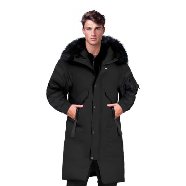 abbee Black 3XL Winter Fur Hooded Thick Overcoat Jacket Stylish Lightweight Quilted Warm Puffer Coat, Apparel & Footwear, Apparel, Coats & Jackets, , ,  - AU DEPOT 1