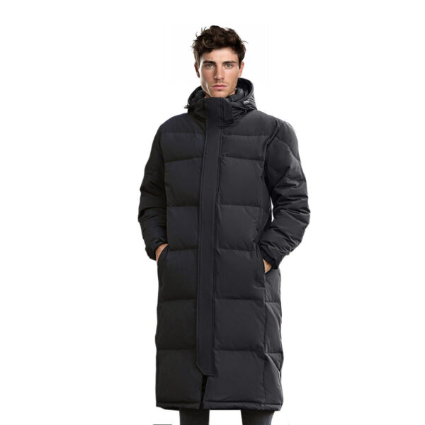 abbee Black Large Winter Hooded Overcoat Long Jacket Stylish Lightweight Quilted Warm Puffer Coat, Apparel & Footwear, Apparel, Coats & Jackets, , ,  - AU DEPOT 1