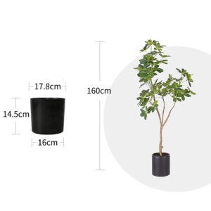 SOGA 160cm Artificial Natural Green Schefflera Dwarf Umbrella Tree Fake Tropical Indoor Plant Home Office Decor, Home & Living, Home Decor, Artificial Plants, , ,  - AU DEPOT 2