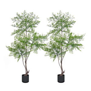 SOGA 2X 150cm Nandina Heavenly Bamboo Tree Artificial Plant Home Accent Decor APlantNTZ150X2 AU DEPOT - AU DEPOT