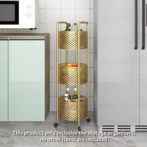 SOGA 2X 3 Tier Bathroom Shelf Multifunctional Storage Display Rack Organiser with wheels Bathroom Storage FPotZWJ25X2 AU DEPOT 1 Bathroom Storage - AU DEPOT