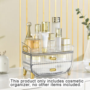 SOGA 2X 3 Tier Transparent Multifunctional Countertop Cosmetic Storage Makeup Skincare Holder Jewelry Cabinet Bathroom Desk Drawer Vanity Organiser, Home, Bathroom, Bathroom Accessories, Bathroom Storage, ,  - AU DEPOT 2