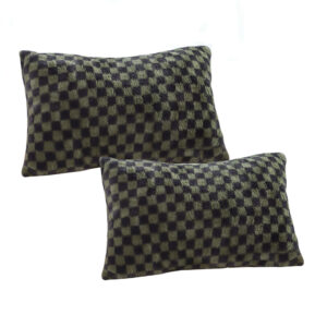 SOGA 2X 30cm Urban Light Luxury Dark Green Checkered Lumbar Throw Pillow FrenchCushion239X2 AU DEPOT - AU DEPOT