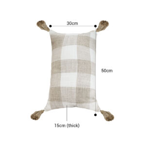 SOGA 2X 35CM Pillow Lumbar Cover Decorative Plaid Farmhouse Cushion Throw Pillow, Furniture, Living Room Furniture, Occasional Chairs, , ,  - AU DEPOT 2