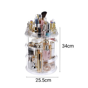 SOGA 2X 360 Degree Rotating Makeup Organiser Cosmetics Holder Display Stand Skincare Home Decor, Home, Bathroom, Bathroom Accessories, Bathroom Storage, ,  - AU DEPOT 2