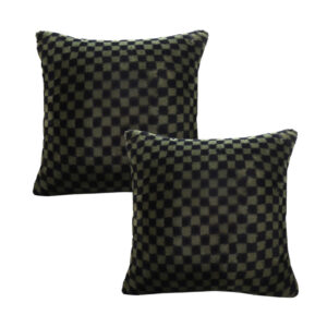 SOGA 2X 45cm Urban Light Luxury Pillow Dark Night Green Checkered Square Throw Pillow FrenchCushion238X2 AU DEPOT - AU DEPOT