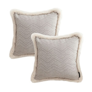 SOGA 2X 45cm Wabi sabi Herringbone Square Throw Pillow FrenchCushion264X2 AU DEPOT - AU DEPOT