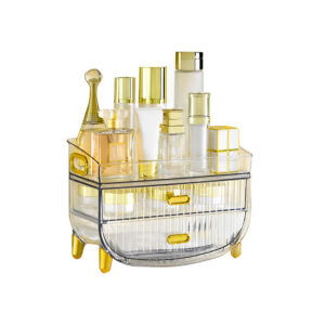 SOGA 3 Tier Transparent Multifunctional Countertop Cosmetic Storage Makeup Skincare Holder Jewelry Cabinet Bathroom Desk Drawer Vanity Organiser, Home, Bathroom, Bathroom Accessories, Bathroom Storage, ,  - AU DEPOT 1