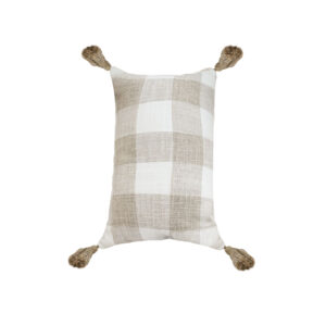 SOGA 35CM Pillow Lumbar Cover Decorative Plaid Farmhouse Cushion Throw Pillow FrenchCushion204 AU DEPOT - AU DEPOT