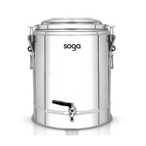 SOGA 40L Stainless Steel Insulated Stock Pot Hot Cold Beverage Container Spirit Dispensers InsulatedPot3205 AU DEPOT Spirit Dispensers - AU DEPOT