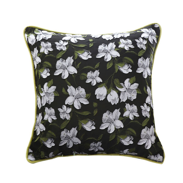 SOGA 45cm Subtle Foliage Green Pillow Subtle Orchid Blossom Square Throw Pillow, Furniture, Living Room Furniture, Occasional Chairs, , ,  - AU DEPOT 1