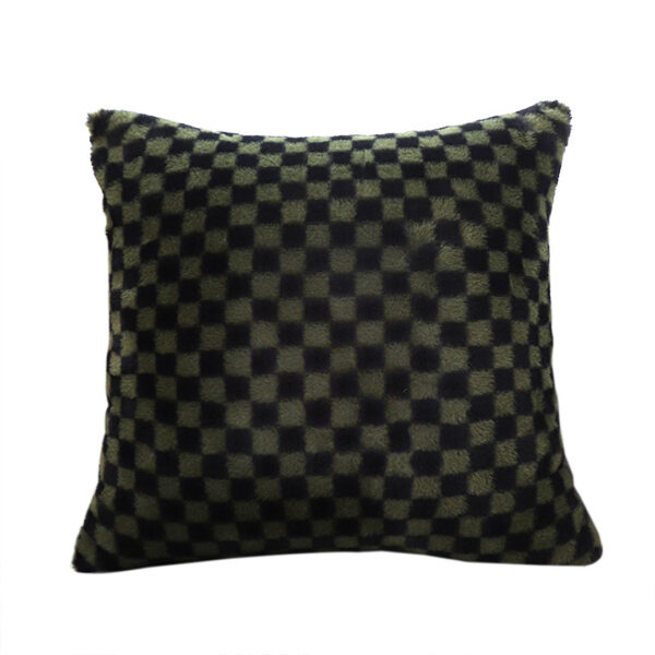 SOGA 45cm Urban Light Luxury Pillow Dark Night Green Checkered Square Throw Pillow, Furniture, Living Room Furniture, Occasional Chairs, , ,  - AU DEPOT 1