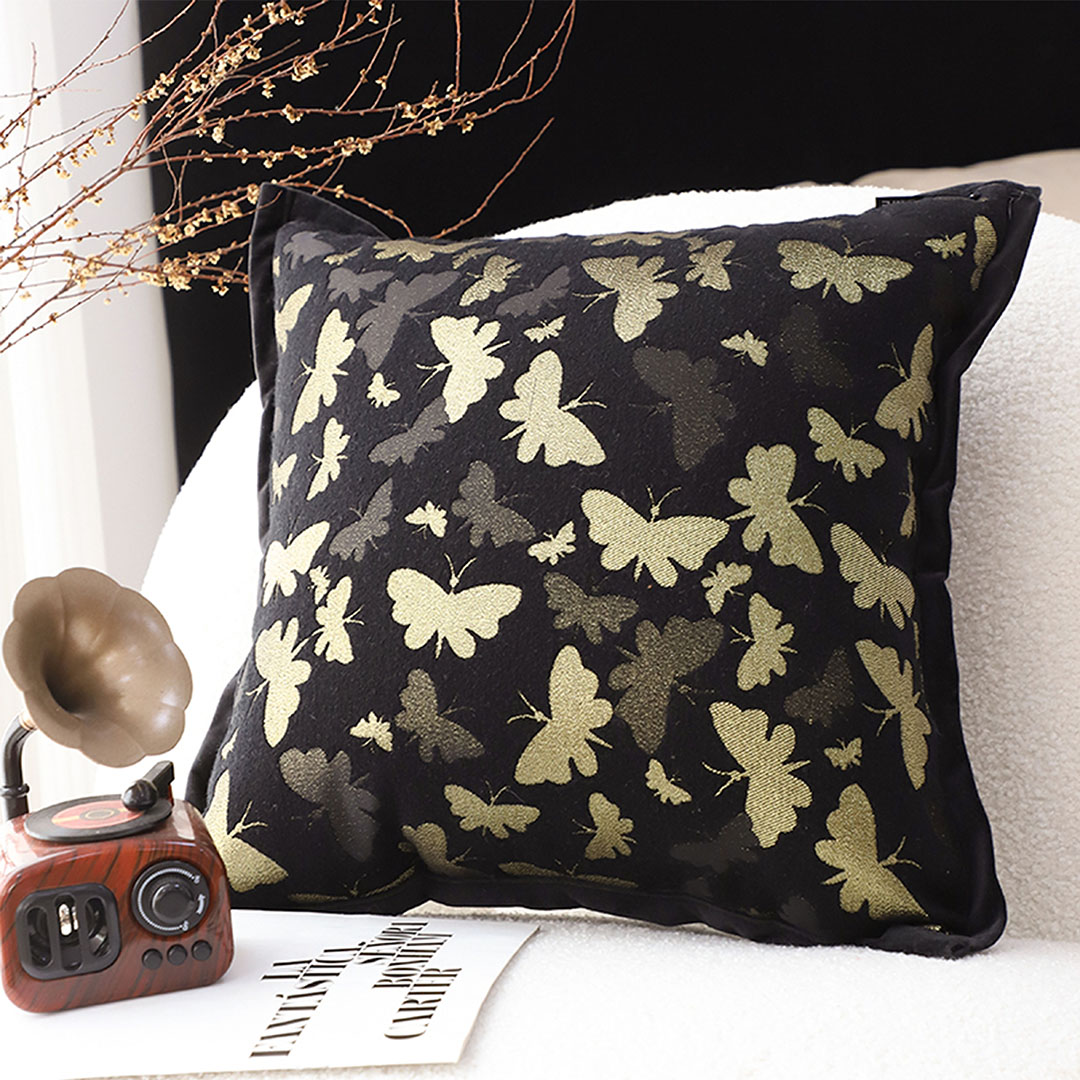 SOGA 45cm Vintage Butterfly with Covers Case Decorative Decor Monarch Floral Throw Pillow, Furniture, Living Room Furniture, Occasional Chairs, , ,  - AU DEPOT 3