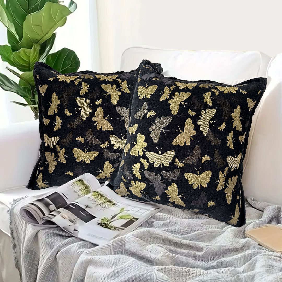 SOGA 45cm Vintage Butterfly with Covers Case Decorative Decor Monarch Floral Throw Pillow, Furniture, Living Room Furniture, Occasional Chairs, , ,  - AU DEPOT 4