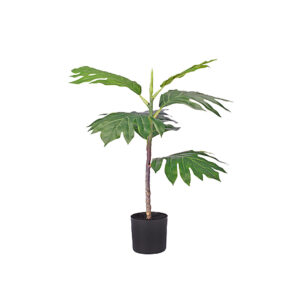 SOGA 60cm Artificial Natural Green Split Leaf Philodendron Tree Fake Tropical Indoor Plant Home Office Decor APlantMBS606 AU DEPOT - AU DEPOT