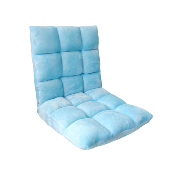 SOGA Floor Recliner Collapsible Lounge Sofa Couch Folding Chair Cushion Light Blue, Furniture, Living Room Furniture, Occasional Chairs, , ,  - AU DEPOT 1