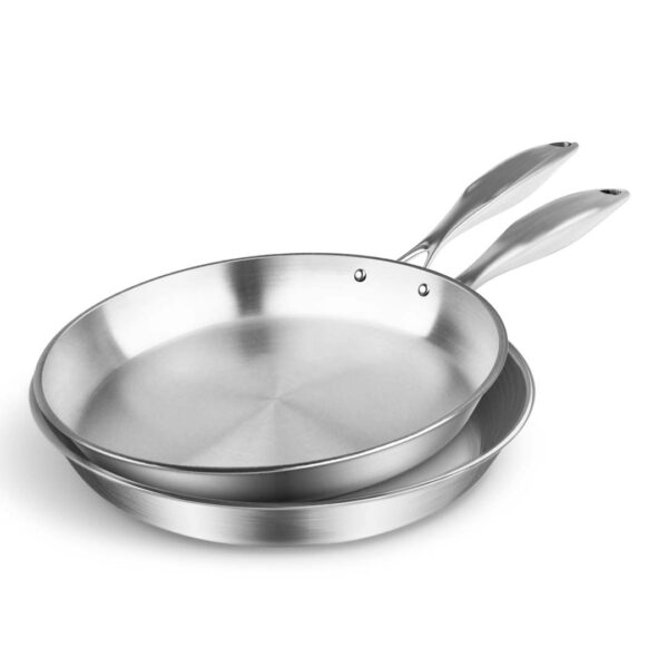 SOGA Stainless Steel Fry Pan 20cm 24cm Frying Pan Top Grade Induction Cooking, home & living, kitchen & dining, cookware, frying pans, ,  - AU DEPOT 1