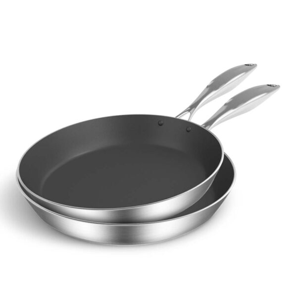 SOGA Stainless Steel Fry Pan 20cm 26cm Frying Pan Induction Non Stick Interior, home & living, kitchen & dining, cookware, frying pans, ,  - AU DEPOT 1