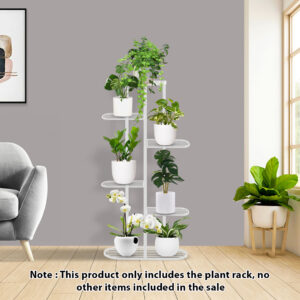 SOGA 2X 6 Tier 7 Pots White Metal Plant Rack Flowerpot Storage Display Stand Holder Home Garden Decor, Home & Living, Home Decor, Indoor Pots, Planters and Plant Stands, , ,  - AU DEPOT 2