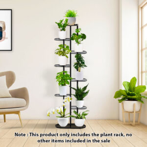 SOGA 2X 8 Tier 9 Pots Black Metal Plant Rack Flowerpot Storage Display Stand Holder Home Garden Decor, Home & Living, Home Decor, Indoor Pots, Planters and Plant Stands, , ,  - AU DEPOT 2