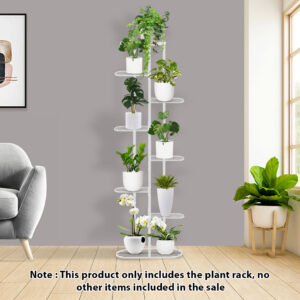 SOGA 2X 8 Tier 9 Pots White Metal Plant Rack Flowerpot Storage Display Stand Holder Home Garden Decor, Home & Living, Home Decor, Indoor Pots, Planters and Plant Stands, , ,  - AU DEPOT 2