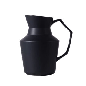 SOGA 23.5cmx19.5cm Ornament Black Modern Ceramic Decorative Pitcher Vase with Handle for Home D?cor, Home & Living, Home Decor, Indoor Pots, Planters and Plant Stands, , ,  - AU DEPOT 1