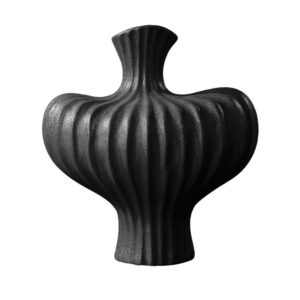 SOGA 28X30cm Large Ornament Black Vases Countertop Decoration Accessories Porch Crafts Home Decor, Home & Living, Home Decor, Indoor Pots, Planters and Plant Stands, , ,  - AU DEPOT 1