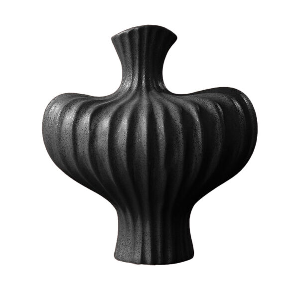 SOGA 28X30cm Large Ornament Black Vases Countertop Decoration Accessories Porch Crafts Home Decor, Home & Living, Home Decor, Indoor Pots, Planters and Plant Stands, , ,  - AU DEPOT 1