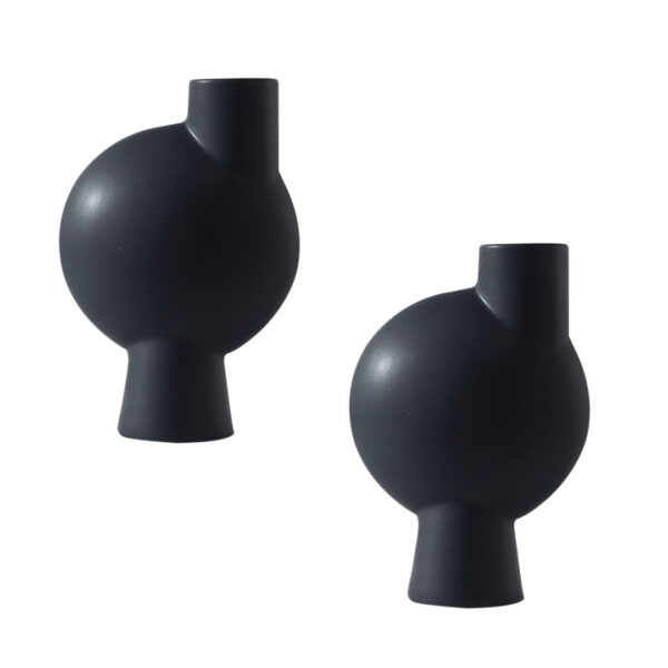 SOGA 2X 17.8x26.7cm Small Ornament a Modern Abstract Vase Decorative Object Unique Shape with Narrow Neck for Home Decor, Home & Living, Home Decor, Indoor Pots, Planters and Plant Stands, , ,  - AU DEPOT 1