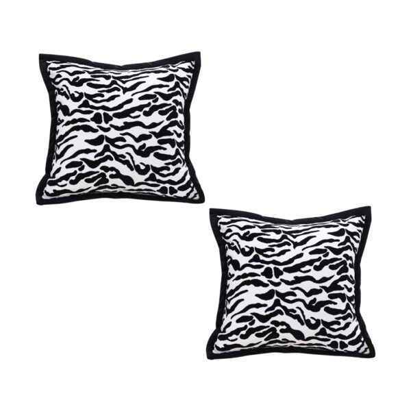 SOGA 2X 45cm Black and White Luxury Cushion Light Mottled Texture Decorative Square Pillow Living Room, Furniture, Living Room Furniture, Occasional Chairs, , ,  - AU DEPOT 1