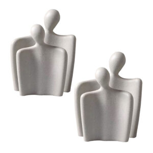 SOGA 2X Ornament Set of 2 Abstract Human Figurine Sculptures Minimalist Modern Art Statues for Home D?cor, , , , , ,  - AU DEPOT 1