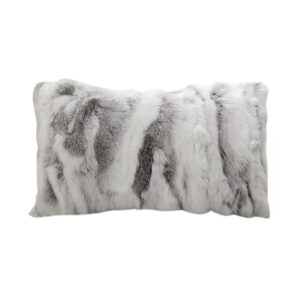 SOGA 30cm Throw Pillow Floral Gray Rabbit Fur Lumbar Warm Cozy Decorative Cushion Home Decor, Furniture, Living Room Furniture, Occasional Chairs, , ,  - AU DEPOT 1