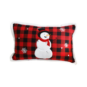 SOGA 30cm Throw Pillow Red Christmas Snowman Lumbar Cushion for Festive Holiday Winter Home Decor, Furniture, Living Room Furniture, Occasional Chairs, , ,  - AU DEPOT 1