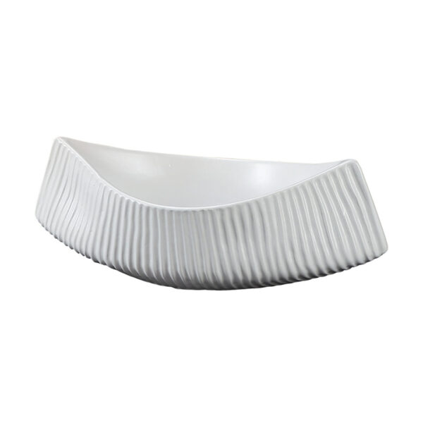 SOGA 37x12.5cm Ornament Boat Shaped Plate Ceramic Food Decoration Serving Tray For Kitchenware, Home & Living, Home Decor, Indoor Pots, Planters and Plant Stands, , ,  - AU DEPOT 1