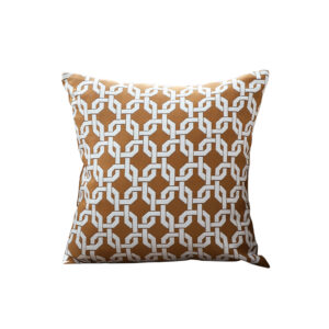 SOGA 45cm Brown Checkered Chain Jacquard Square Pillow Decorative Cushion for Living Room, Furniture, Living Room Furniture, Occasional Chairs, , ,  - AU DEPOT 1