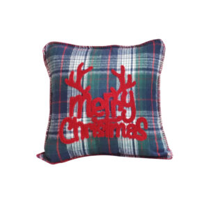 SOGA 45cm Throw Pillow Multicolor Christmas Plaid with Antler Design for Festive Holiday Square Cushion Home Decor, Furniture, Living Room Furniture, Occasional Chairs, , ,  - AU DEPOT 1