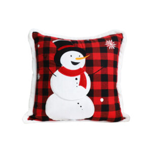 SOGA 45cm Throw Pillow Red Christmas Snowman Square Cushion for Festive Holiday Winter Home Decor, Furniture, Living Room Furniture, Occasional Chairs, , ,  - AU DEPOT 1