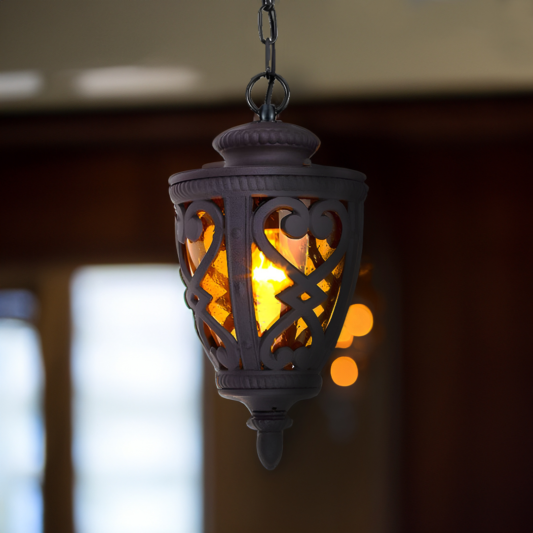 Vintage Lamp 48cm Aluminum Glass Lantern Chandelier for Home Decor, home & living > outdoor living > barbecues > barbecues > freestanding, , , , ,  - AU DEPOT 4
