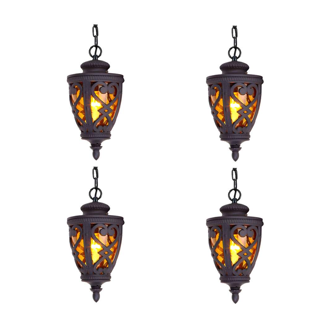 Vintage Lamp 4X 48cm Aluminum Glass Lantern Chandelier for Home Decor - Lamps - Lamp301HangX4 1 Lamps - AU DEPOT Vintage Lamp 4X 48cm  Aluminum Glass Lantern Chandelier for Home Decor, Home & Living, Lighting, Indoor Lights, Lamps, ,  - AU DEPOT 1