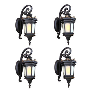 SOGA 4X 62cm Vintage Lantern Wall Light Elegant Aluminum & Glass Design, Home & Living, Lighting, Indoor Lights, Lamps, ,  - AU DEPOT 1