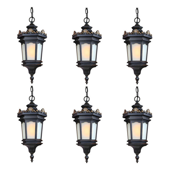 SOGA 6X 54.5cm Vintage Lamp Elegant Aluminum & Glass Lantern Chandelier, Home & Living, Lighting, Indoor Lights, Lamps, ,  - AU DEPOT 1