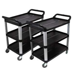 SOGA 2X 3 Tier Food Trolley Food Waste Cart Food Utility Mechanic Kitchen Large, Business & Industrial, Food Service, Food Service Carts, , ,  - AU DEPOT 1