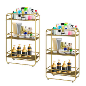 SOGA 2X 3 Tier Rectangular Bathroom Shelf Multifunctional Storage Display Rack Organiser, , , , , ,  - AU DEPOT 1