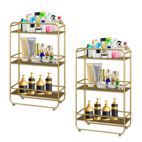 SOGA 2X 3 Tier Rectangular Bathroom Shelf Multifunctional Storage Display Rack Organiser, , , , , ,  - AU DEPOT 1