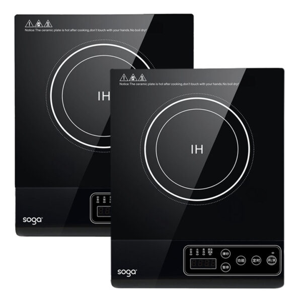 SOGA 2X 35.5cm Cooktop Electric Smart Induction Cook Top Portable Kitchen Cooker Cookware, , , , , ,  - AU DEPOT 1