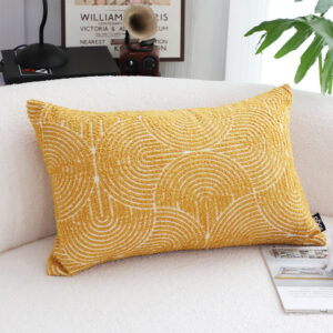 Buy SOGA 2X 35cm Mustard Yellow Throw Pillow Geometric Indoor and Outdoor Corded for Home Decor Online - Furniture - 2 - AU Depot Free Shipping