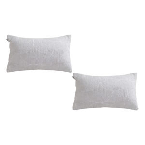 SOGA 2X 35cm Throw Pillow Off White Lumbar Embroidered Decorative Cover Stitch for Home Decor, , , , , ,  - AU DEPOT 1